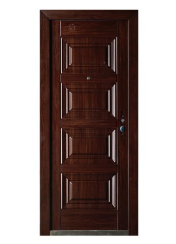 Heat Transferred Steel Doors for Home - Wooden Finished Style - 3 & 4 Feet Door