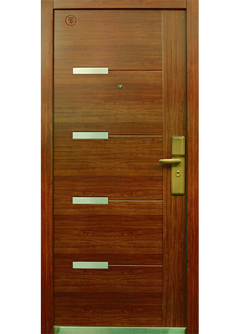 Heat Transferred Steel Doors for Home - Wooden Finished Style - 3 & 4 Feet Door